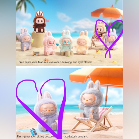 AUTHENTIC NEW Sealed Bag Pop Mart Labubu Confirmed Have a Seat Series - Zizi ✨💜 - Picture 6 of 6